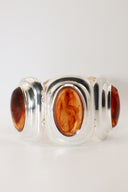 NEW Fifth Avenue Flame Bracelet - silver and amber