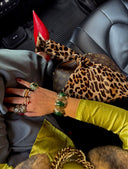 NEW Fifth Avenue Flame Bracelet - green and gold