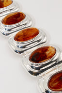 NEW Fifth Avenue Flame Bracelet - silver and amber