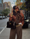 NEW Fifth Avenue Flame Earrings - green and gold