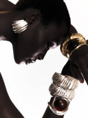 The Icon Statement Cuff Bracelet in Silver