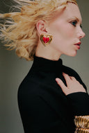 Big Apple Heart Earrings