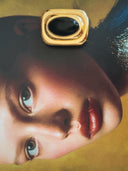 Fifth Avenue Flame Statement Earrings in Black & Gold