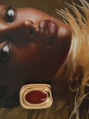 Fifth Avenue Flame Statement Earrings in Red & Gold