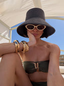 The Icon Statement Cuff Bracelet in Gold