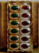 Fifth Avenue Flame Statement Bracelet in Green & Gold